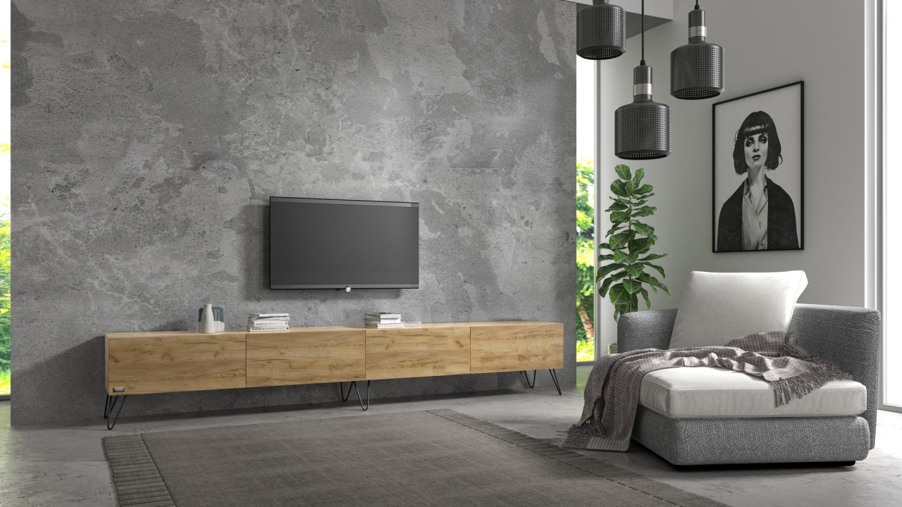 TV-Board Somero mit Füßen I 100-360cm I Wuun Living - TV-Board Somero mit Füßen I 100-360cm I