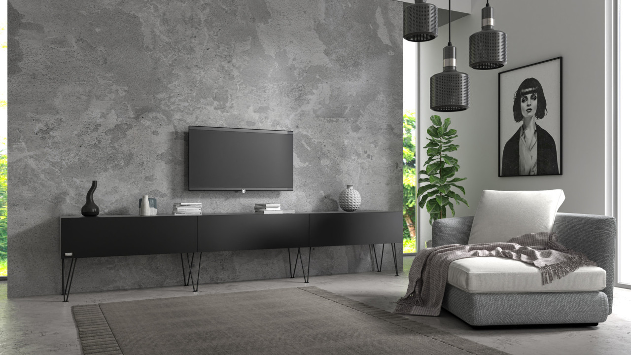 TV-Board Somero mit Füßen I 100-360cm I Wuun Living - TV-Board Somero mit Füßen I 100-360cm I