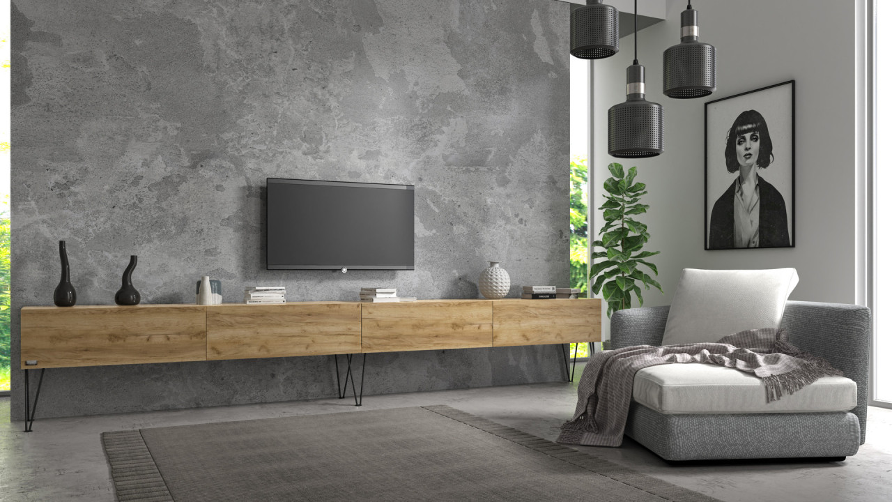 Wuun Living - TV-Board Somero mit Füßen I 100-360cm I