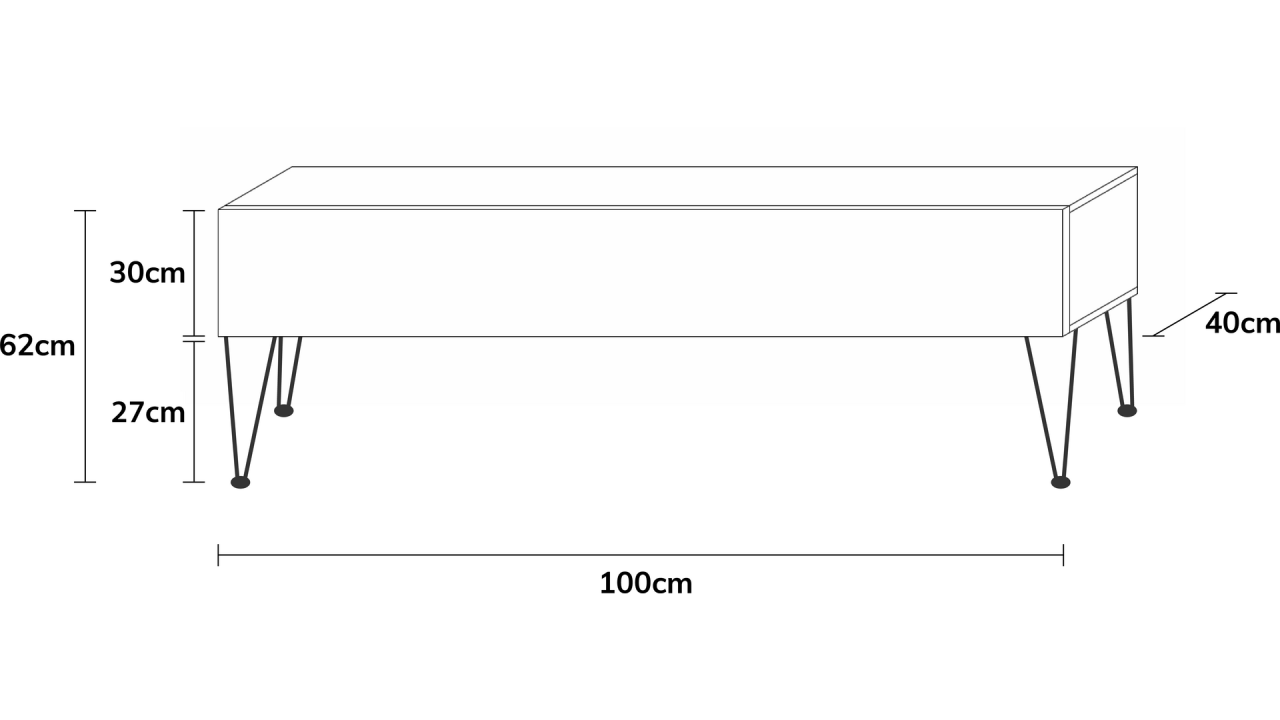 TV-Board Somero mit Füßen I 100-360cm I Wuun Living - TV-Board Somero mit Füßen I 100-360cm I