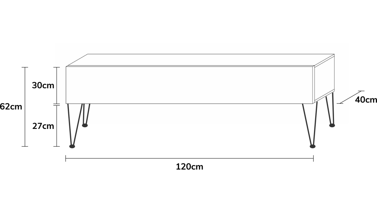 TV-Board Somero mit Füßen I 100-360cm I Wuun Living - TV-Board Somero mit Füßen I 100-360cm I