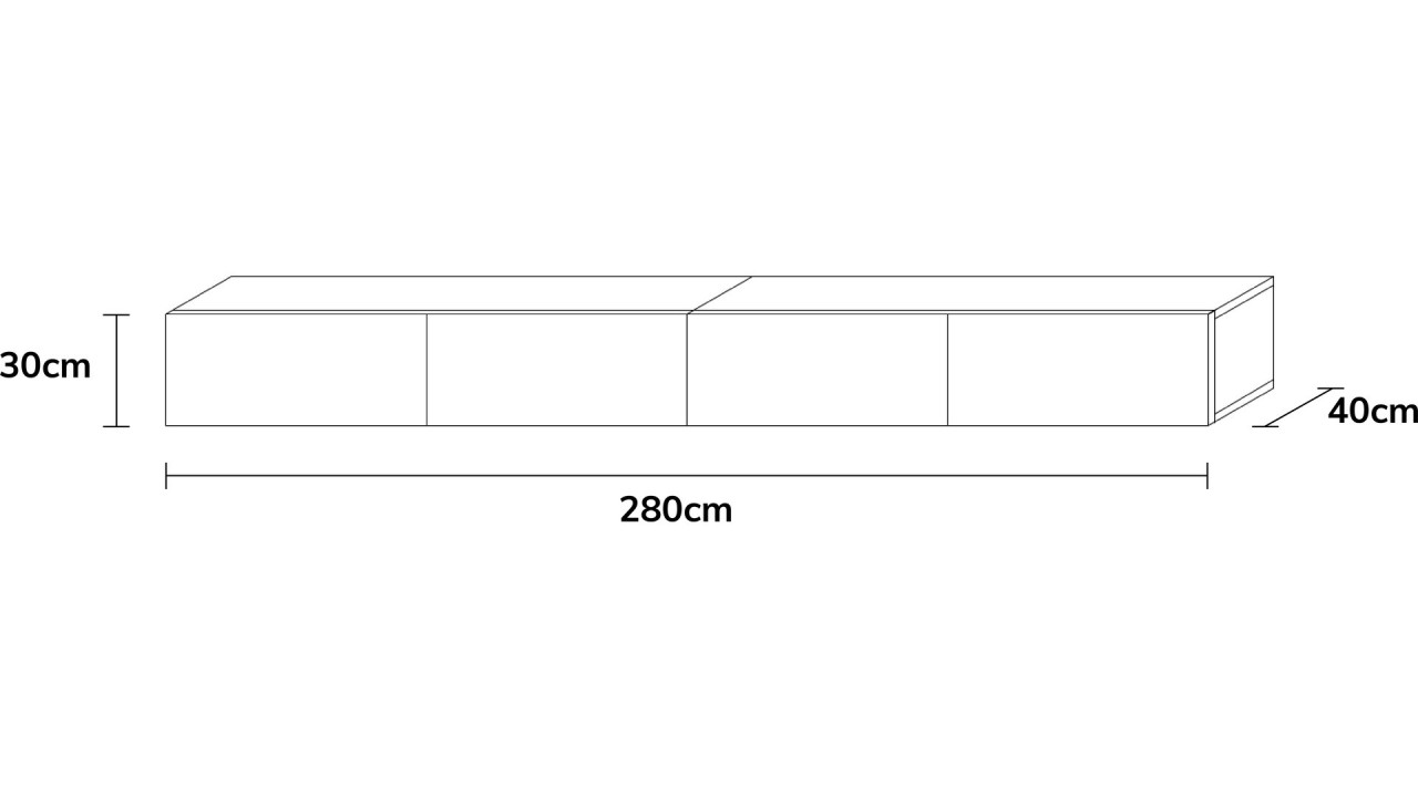 Wuun Living - TV-Board Somero I 100-400cm I