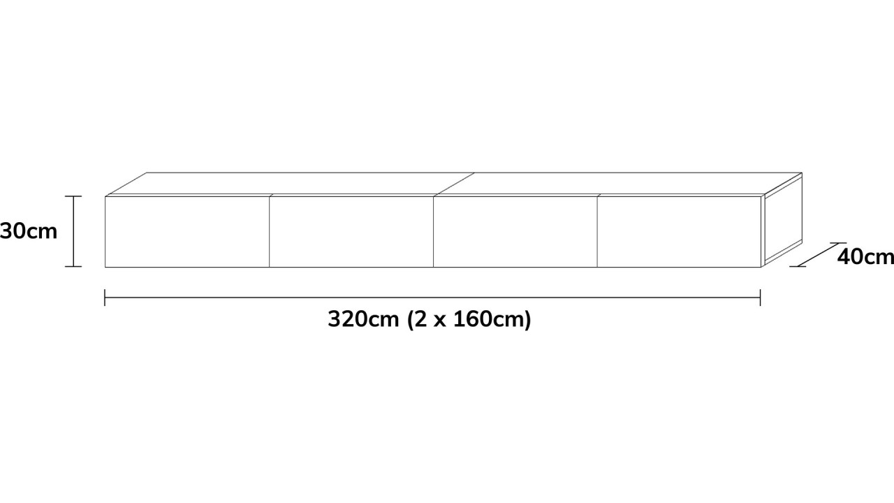TV-Board Somero I 100-400cm I Wuun Living - TV-Board Somero I 100-400cm I