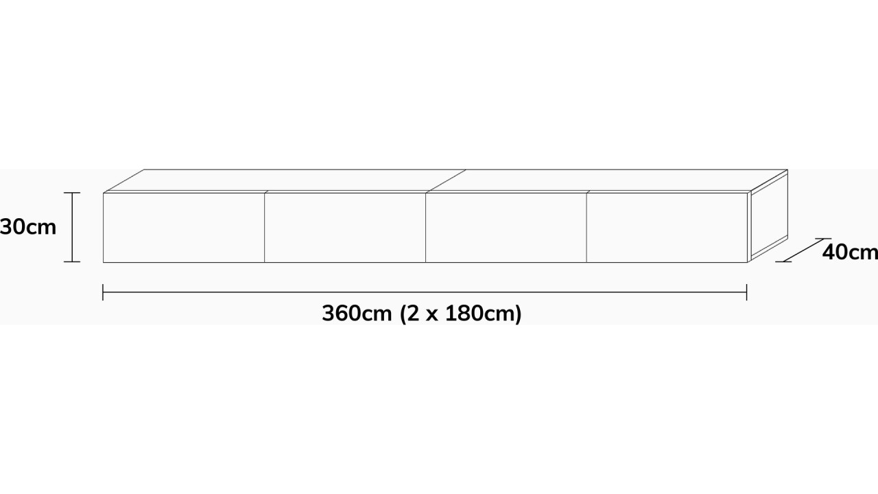Wuun Living - TV-Board Somero I 100-400cm I