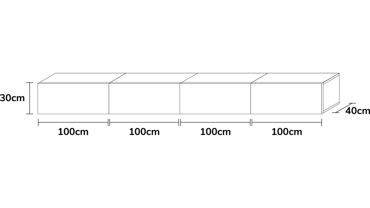 Wuun Living - TV-Board Somero I 100-400cm I