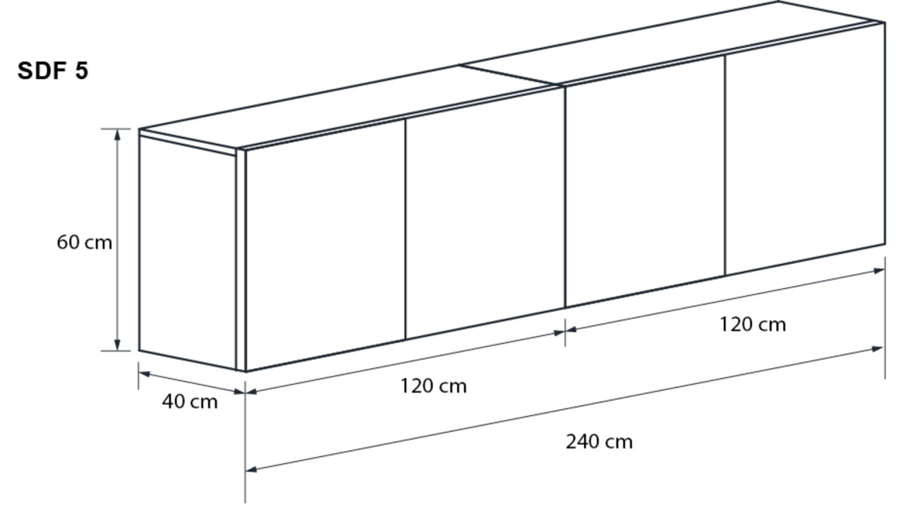 Wuun Living - Somero Sideboard SDF5 I 240cm I