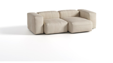 Modulares Sofa - Flexibel gestaltbare Couch für Ihr Wohnzimmer 2-Sitzer SofaI Wuun® Luno