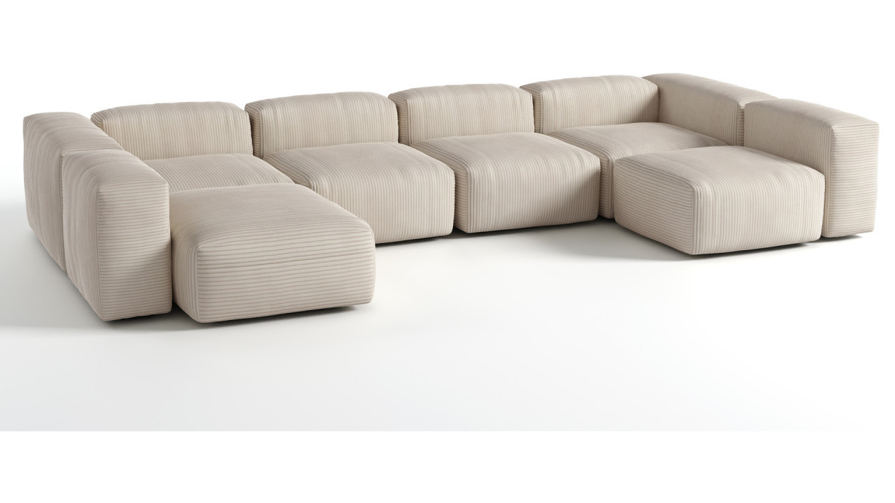 Modulare Sofas - Unbegrenzte Möglichkeiten Ecksofa 3-Sitzer SofaI Wuun® Luno