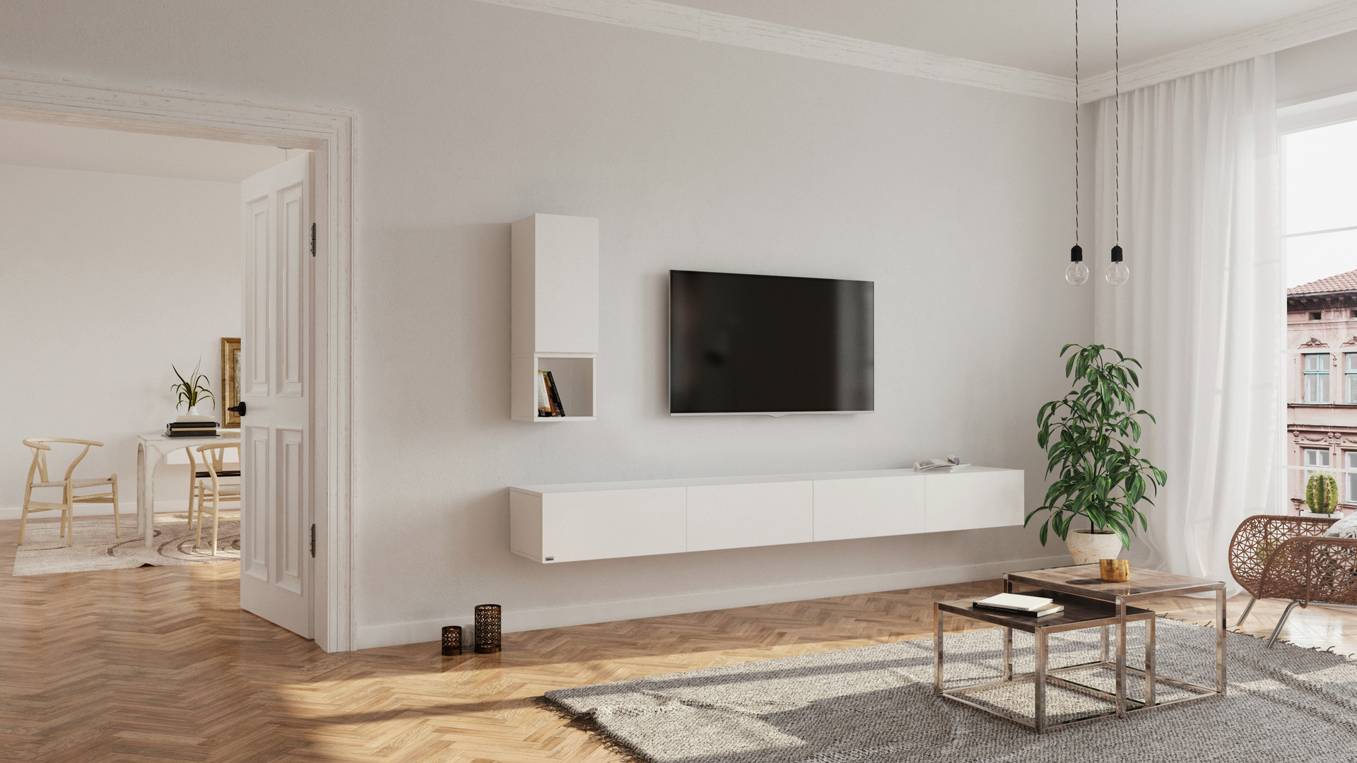 Modulares Designer-Lowboard für individuelle MedienaufbewahrungI Wuun® Somero