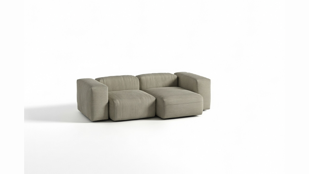 Modulares Sofa - Flexibel gestaltbare Couch für Ihr Wohnzimmer 2-Sitzer SofaI Wuun® Luno