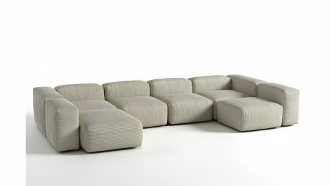 Modulare Sofas - Unbegrenzte Möglichkeiten Ecksofa 3-Sitzer SofaI Wuun® Luno