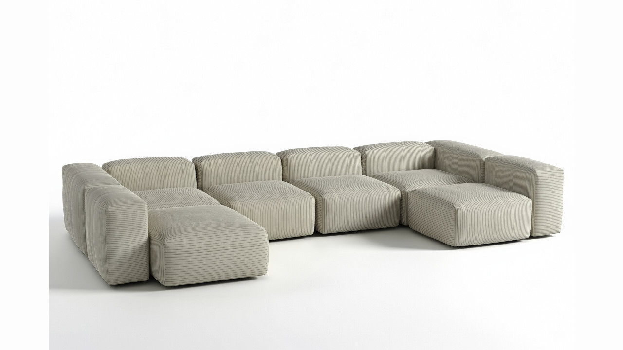 Modulare Sofas - Unbegrenzte Möglichkeiten Ecksofa 3-Sitzer SofaI Wuun® Luno