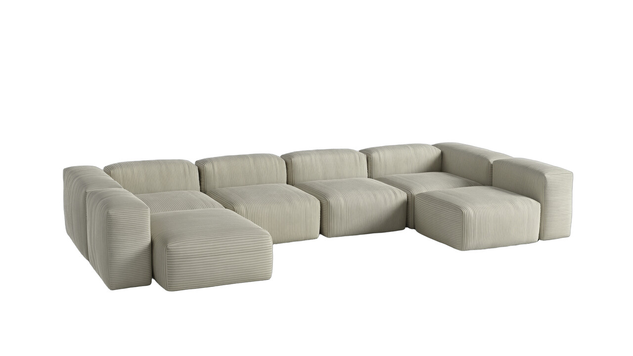 Modulare Sofas - Unbegrenzte Möglichkeiten Ecksofa 3-Sitzer SofaI Wuun® Luno