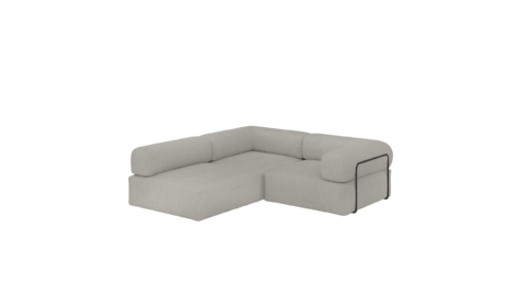 Luno-Pilo kompaktes Ecksofa – 3-Sitzer mit System & wechselbarem Bezug | WUUN