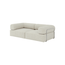 Luno-Pilo 2-Sitzer Design 08 – minimalistisches modulares Sofa mit Flexibilität | WUUN