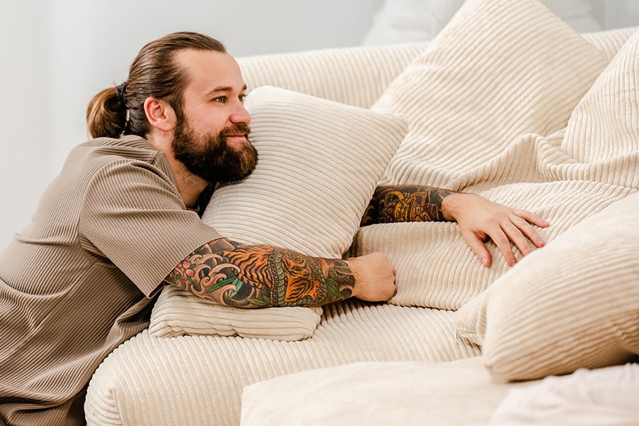 Wuun Möbel gratis Stoffmuster Sofas Luno