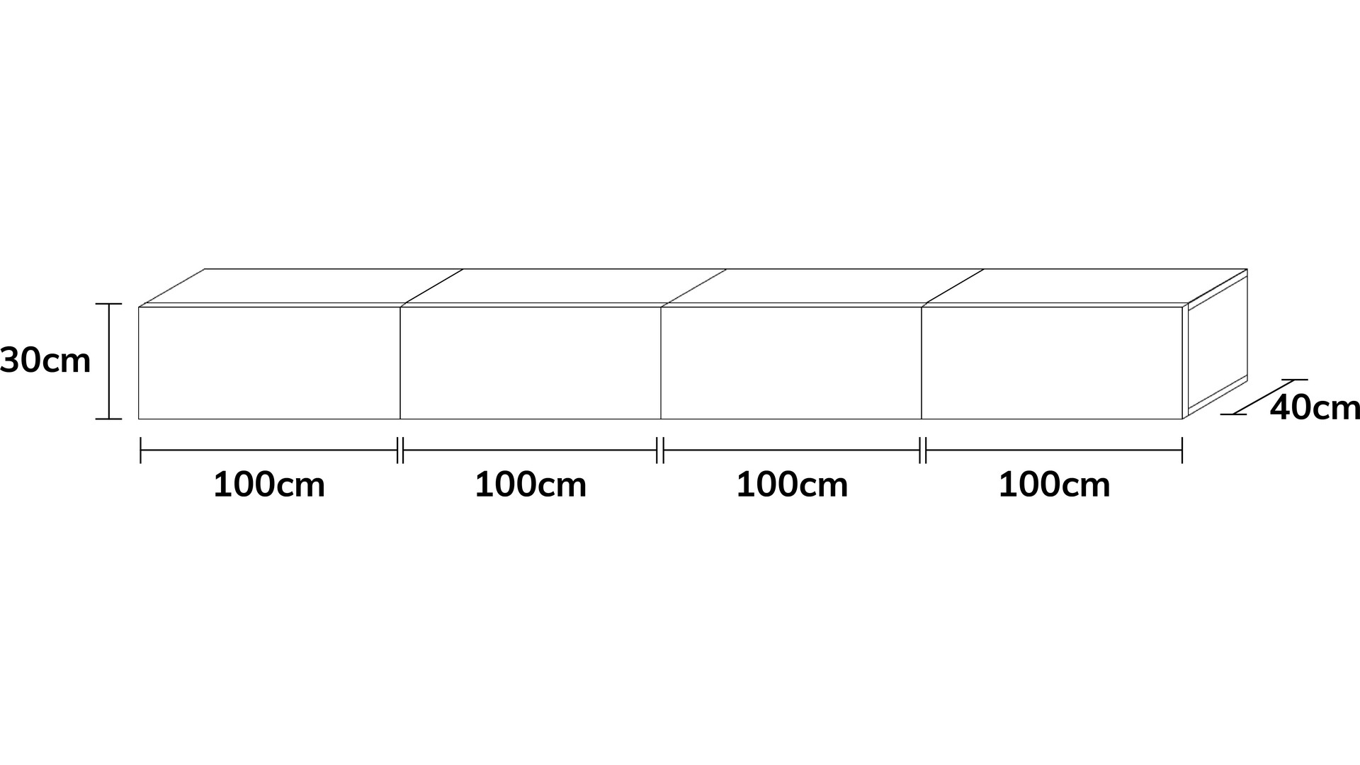 Wuun Living - TV-Board Somero I 100-400cm I