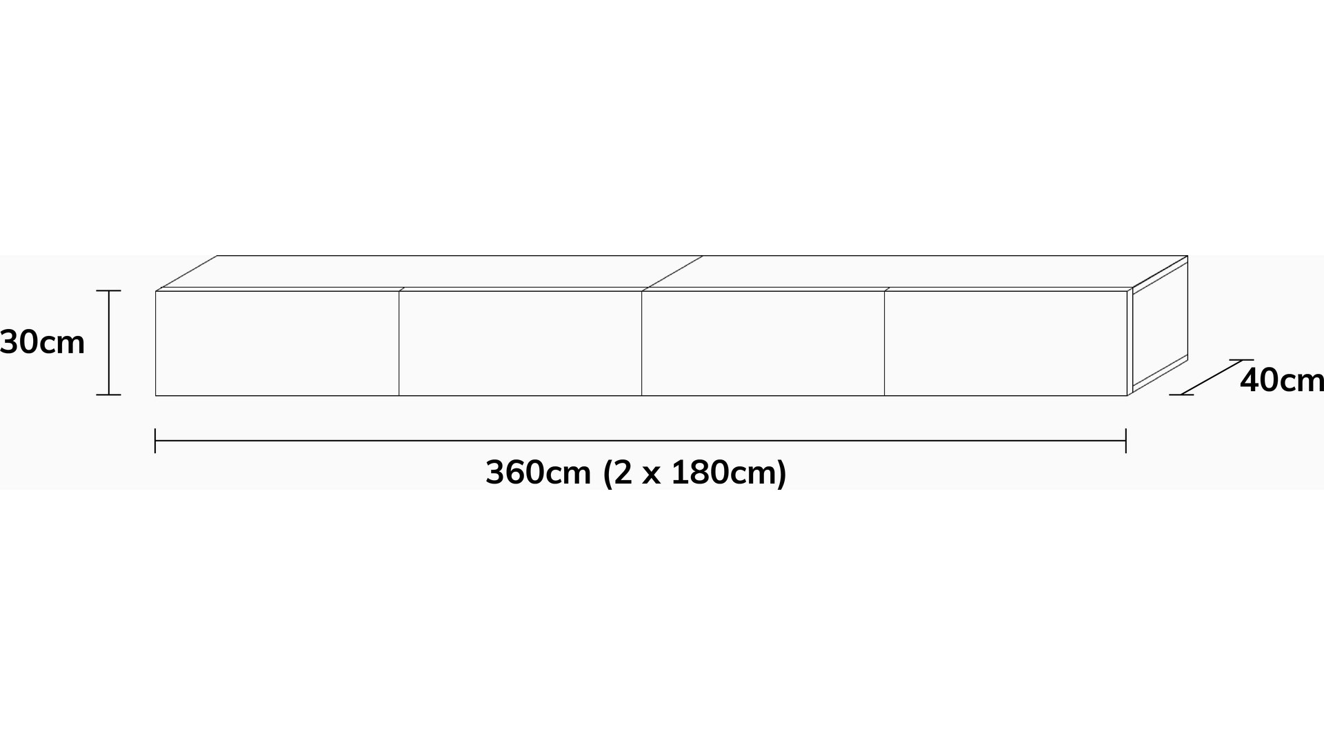 Wuun Living - TV-Board Somero I 100-400cm I