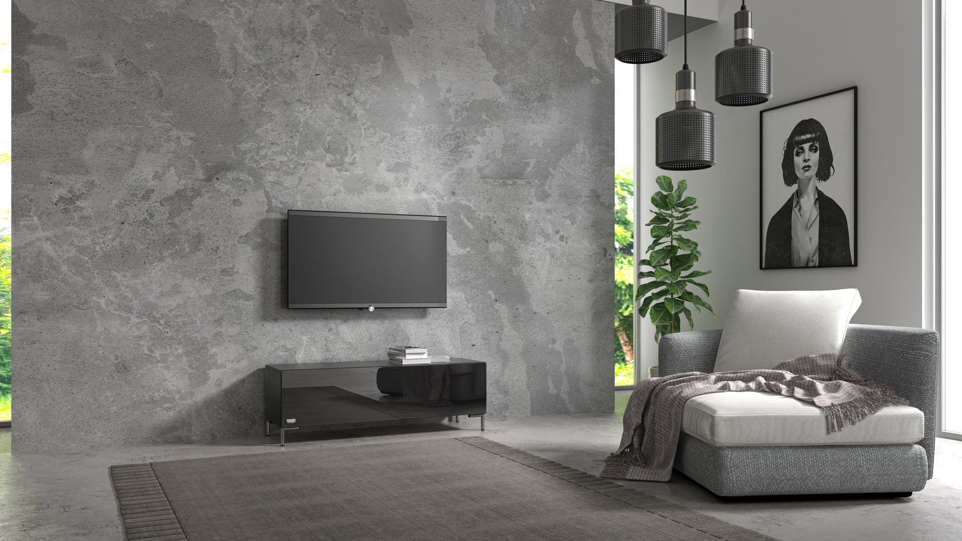 Wuun Living - TV-Board Somero mit Füßen I 100-360cm I