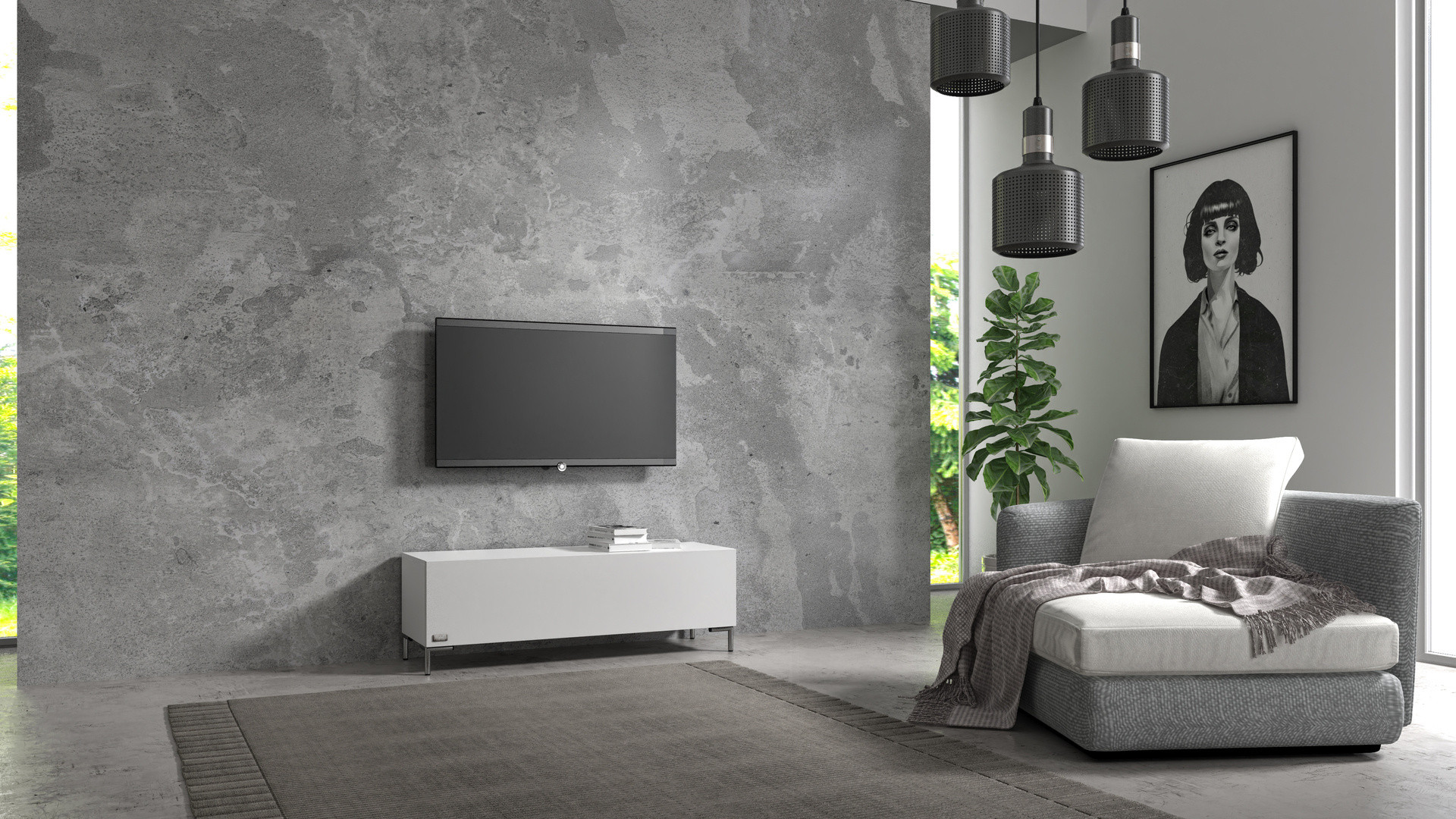 Wuun Living - TV-Board Somero mit Füßen I 100-360cm I