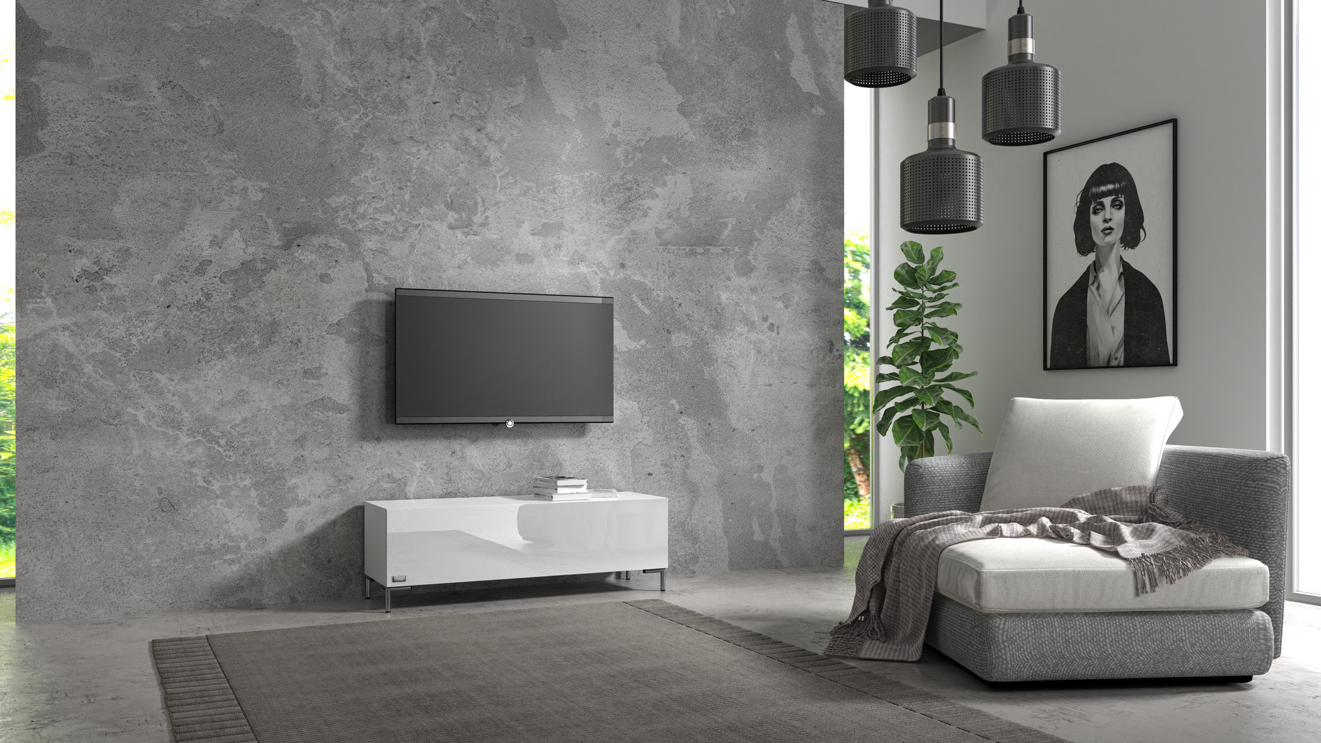 Wuun Living - TV-Board Somero mit Füßen I 100-360cm I