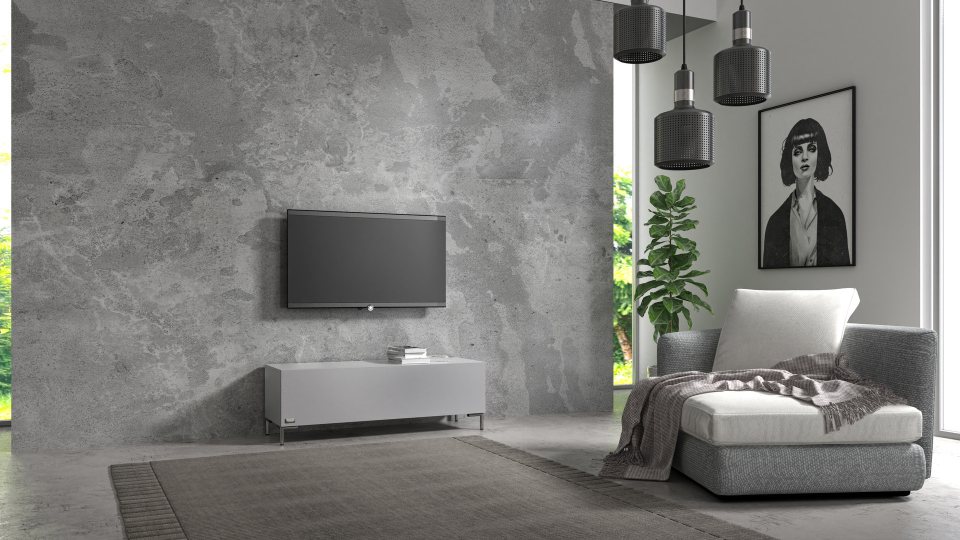 Wuun Living - TV-Board Somero mit Füßen I 100-360cm I