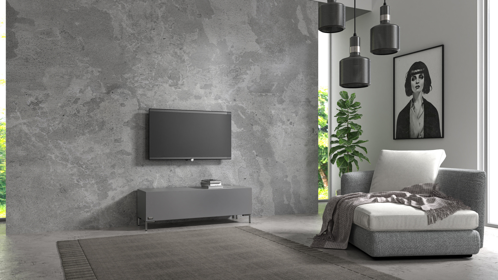 Wuun Living - TV-Board Somero mit Füßen I 100-360cm I