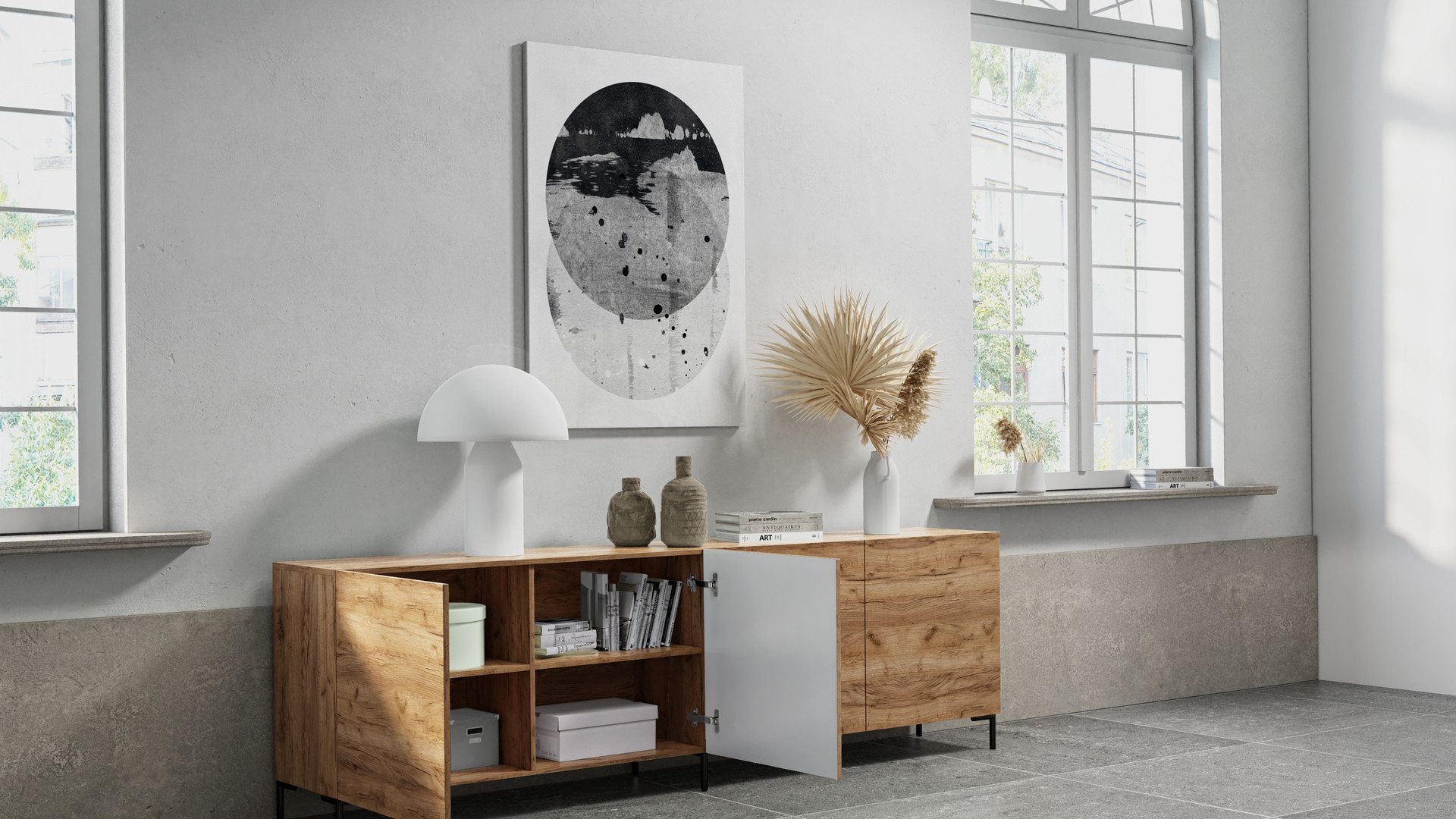 Wuun Living - Somero Sideboard SDF5 mit Füßen I...