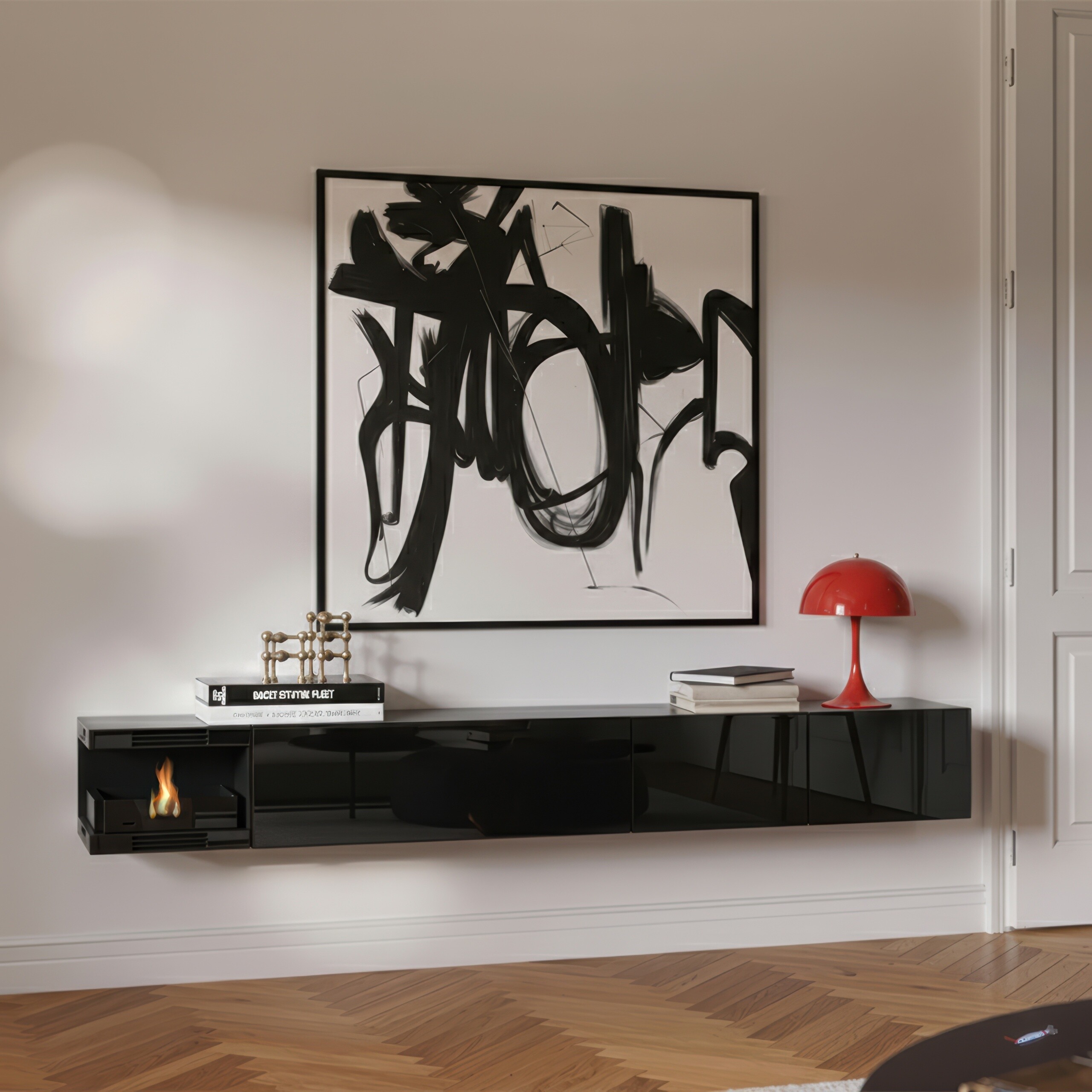 Wuun Living - TV-Board Somero Kamin Ecke I...