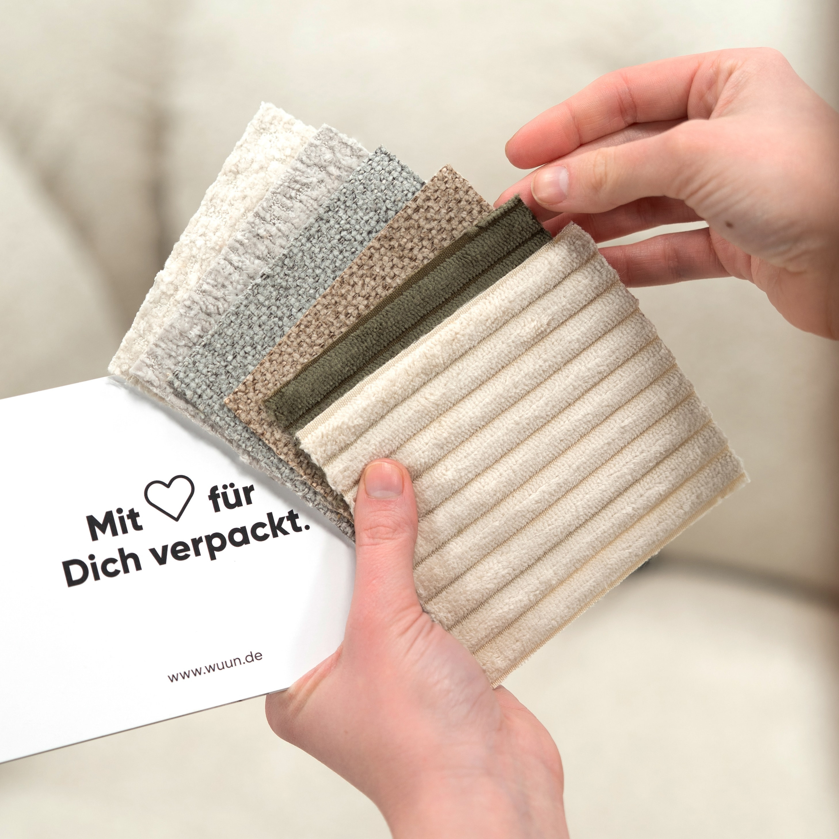 Wuun Living - Wuun® Stoffmuster Luno I Beinhaltet...