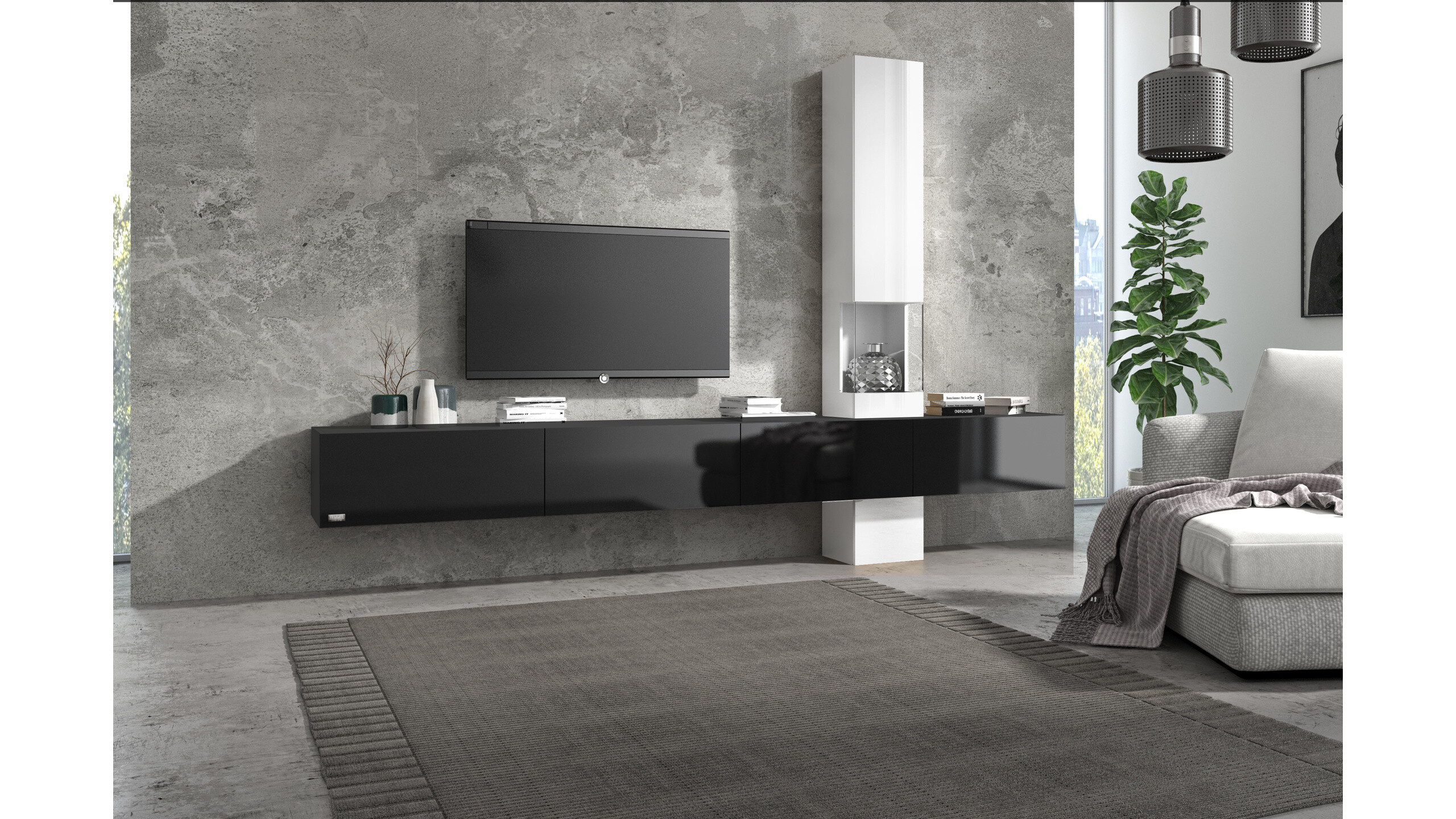 Wuun Living - Wohnwand Somero Vitrine