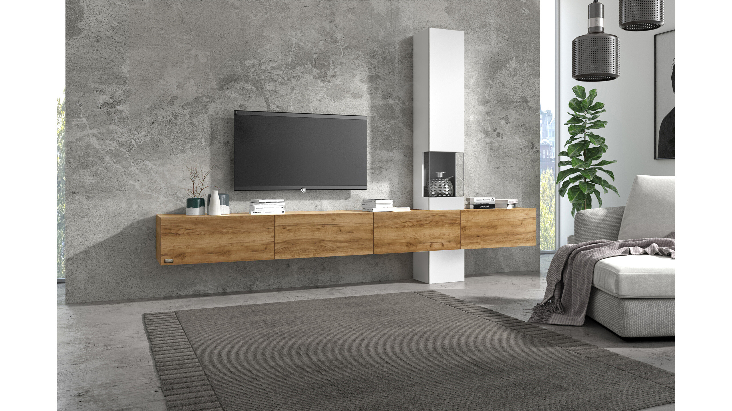 Wuun Living - Wohnwand Somero Vitrine