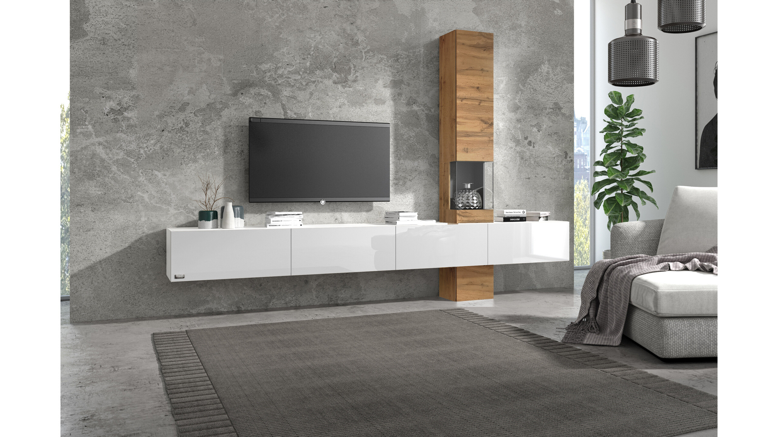 Wuun Living - Wohnwand Somero Vitrine
