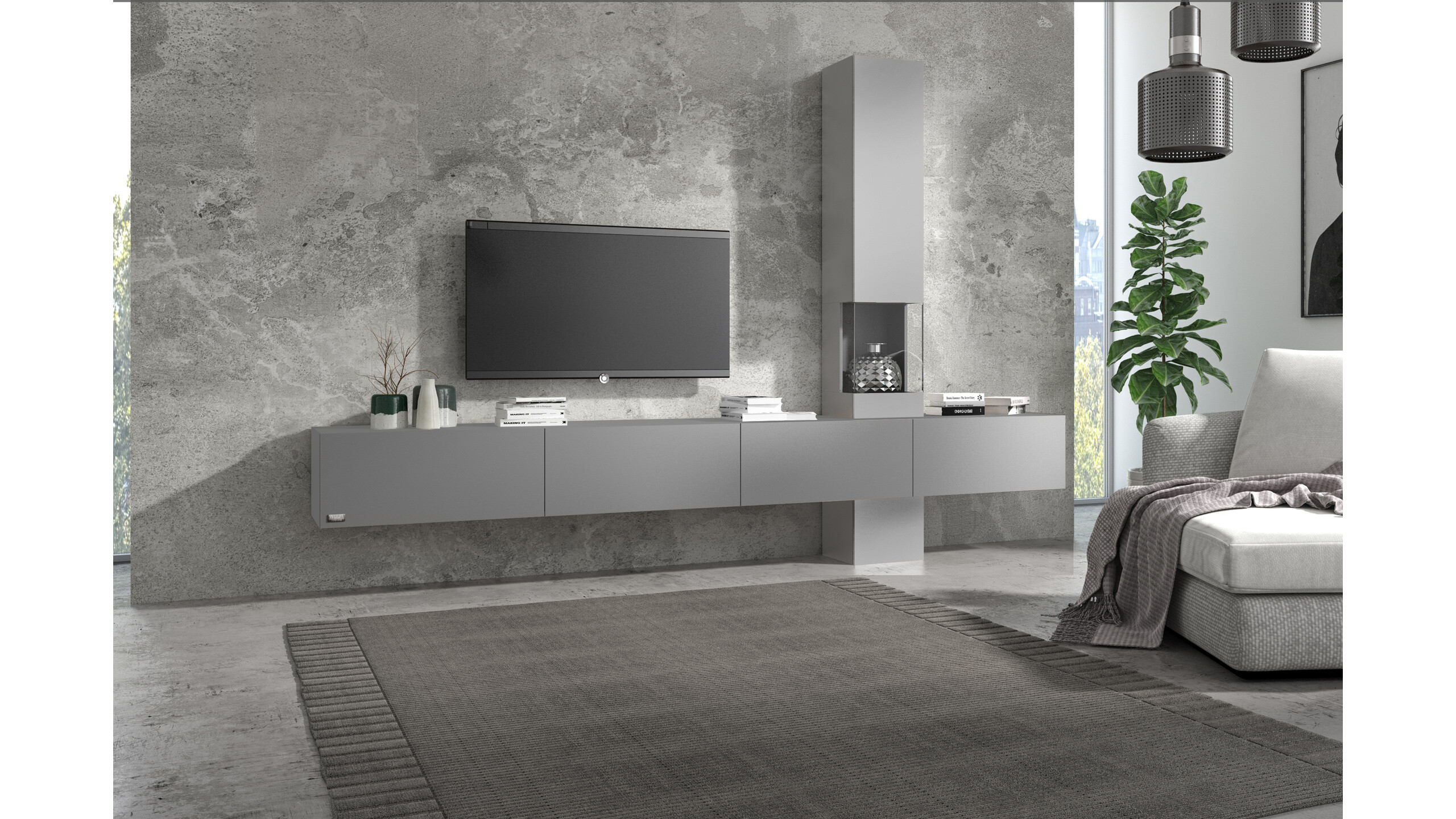 Wuun Living - Wohnwand Somero Vitrine